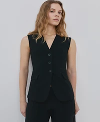 Mango Women's Fitted Suit Waistcoat