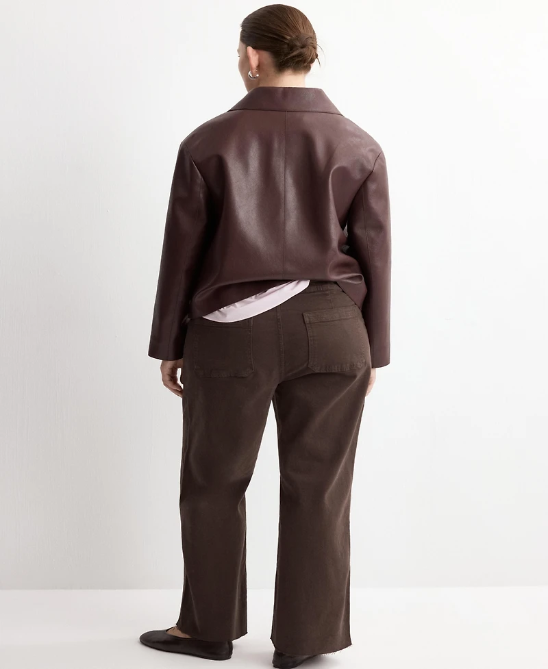 Mango Women's Catherin Culotte High-Rise Jeans