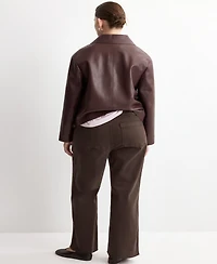 Mango Women's Catherin Culotte High-Rise Jeans