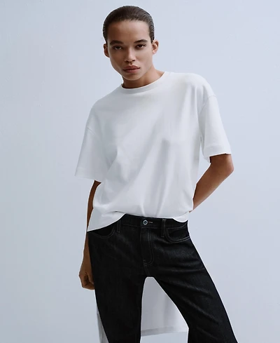 Mango Women's Long Cotton T-Shirt