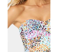 Anne Cole Women's Twist-Front Strapless Tankini Top