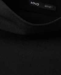 Mango Women's Asymmetrical-Neck Midi Dress