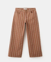 Mango Women's Straight Striped Jeans