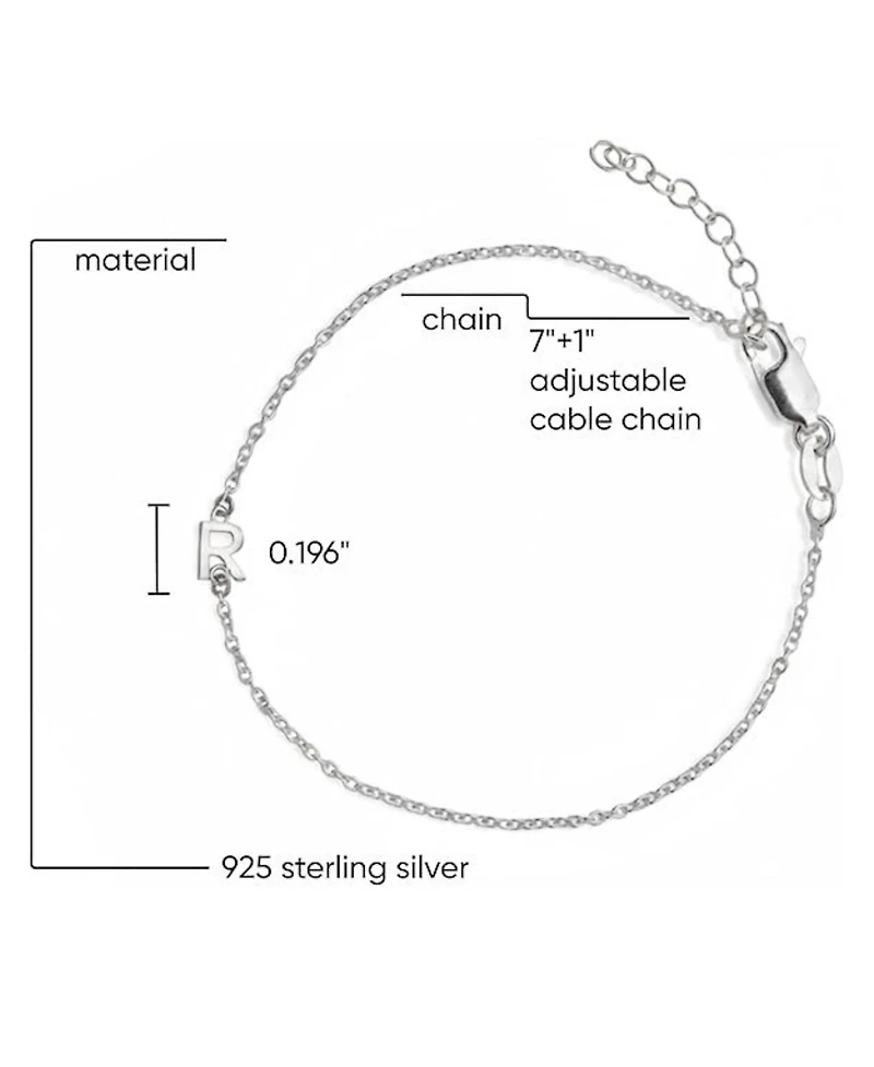 Oak & Luna Inez Initial Bracelet/Anklet