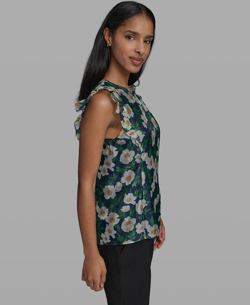 Karl Lagerfeld Paris Women's Crew Neck Top