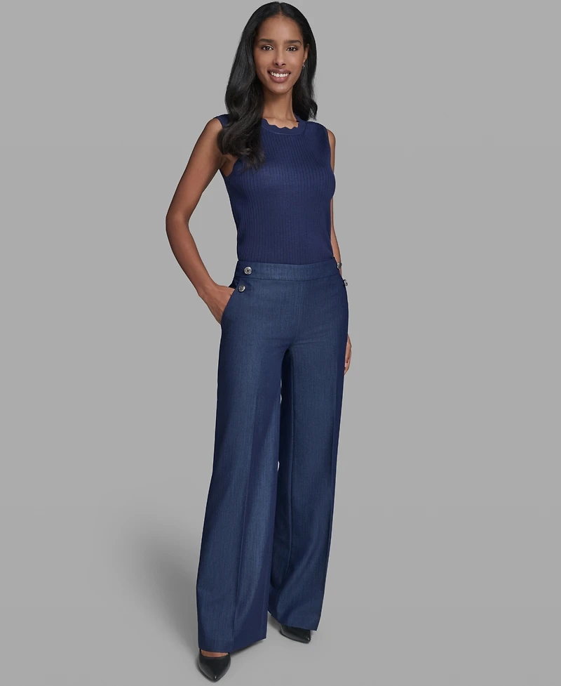 Karl Lagerfeld Paris Women's Wide-Leg Pants