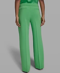 Karl Lagerfeld Paris Women's Flare Front-Zipper Pants