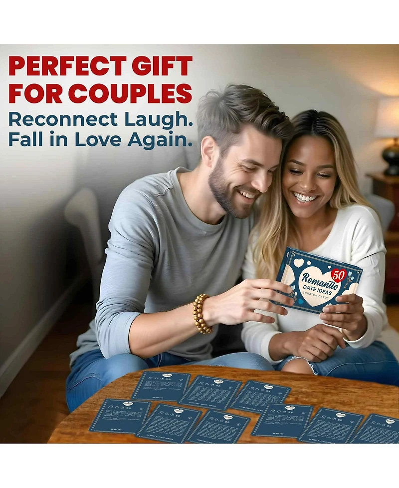 Quokka 50 Date Night Ideas – 50 Scratch-Off Romantic Couple Gifts – Unique Couples Game