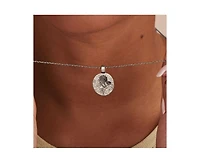 Little Sky Stone Birth Flower Silver Pendant Necklace