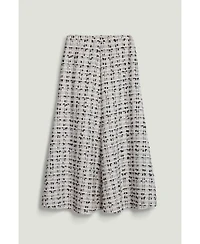 Nocturne Women's Patterned A-Line Midi Skirt