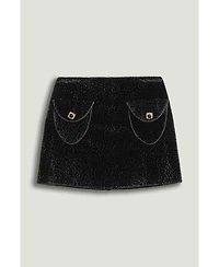 Nocturne Women's Textured Velvet Mini Skirt