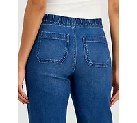Style & Co Women's High-Rise Pull-On Barrel Jeans, Macy's Exclusive
