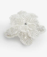 Holiday Lane Iced Delight Floral with Sequins Clip Ornament, Macy's Exclusive