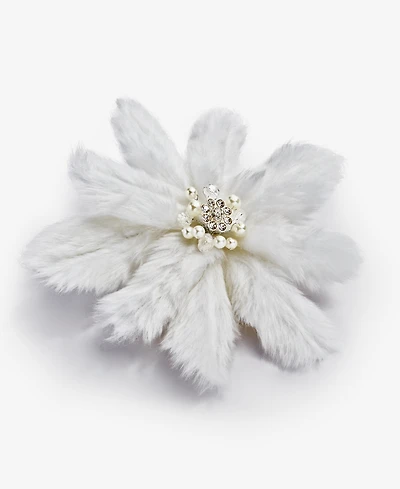 Holiday Lane Iced Delight Soft Poinsettia Clip Ornament, Macy's Exclusive