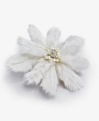 Holiday Lane Iced Delight Soft Poinsettia Clip Ornament, Macy's Exclusive