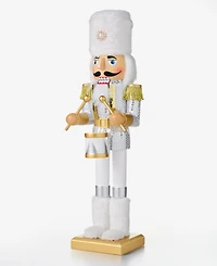 Holiday Lane Opulence Faux Fur Trim Drummer Nutcracker, Macy's Exclusive