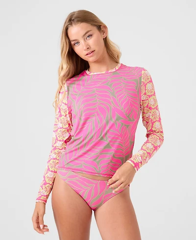 Roxy Women's Wild Sea Crewneck Rashguard