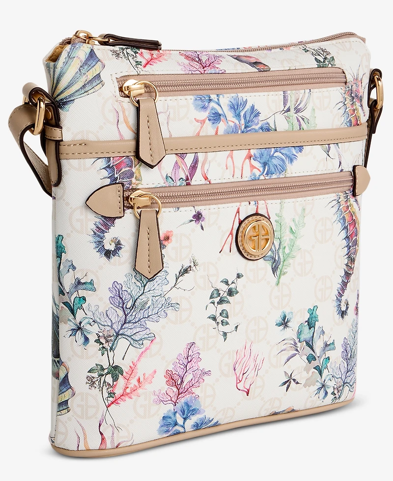 Giani Bernini Sea Print Crossbody Bag, Macy's Exclusive - Under The Sea