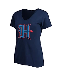 Fanatics Women's C.j. Stroud Navy Houston Texans Plus Fair Catch Name Number Scoop Neck T-Shirt