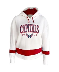 Profile Women's White Washington Capitals Plus Hoodie