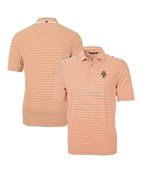 Cutter & Buck Men's Orange Tennessee Volunteers Vault DryTec Virtue Eco Pique Stripe Polo Shirt