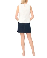 Vince Camuto Women's Embroidered Sleeveless Blouse