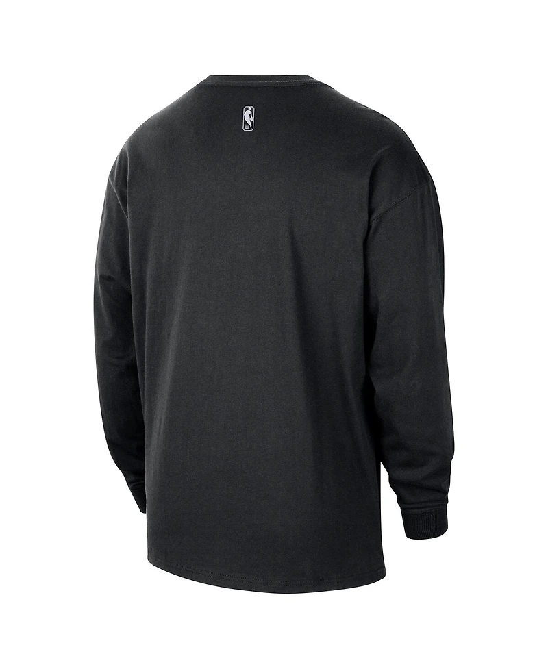 Nike Men's Black Portland Trail Blazers 2025/26 City Edition Remix Essential Logo Long Sleeve T-Shirt