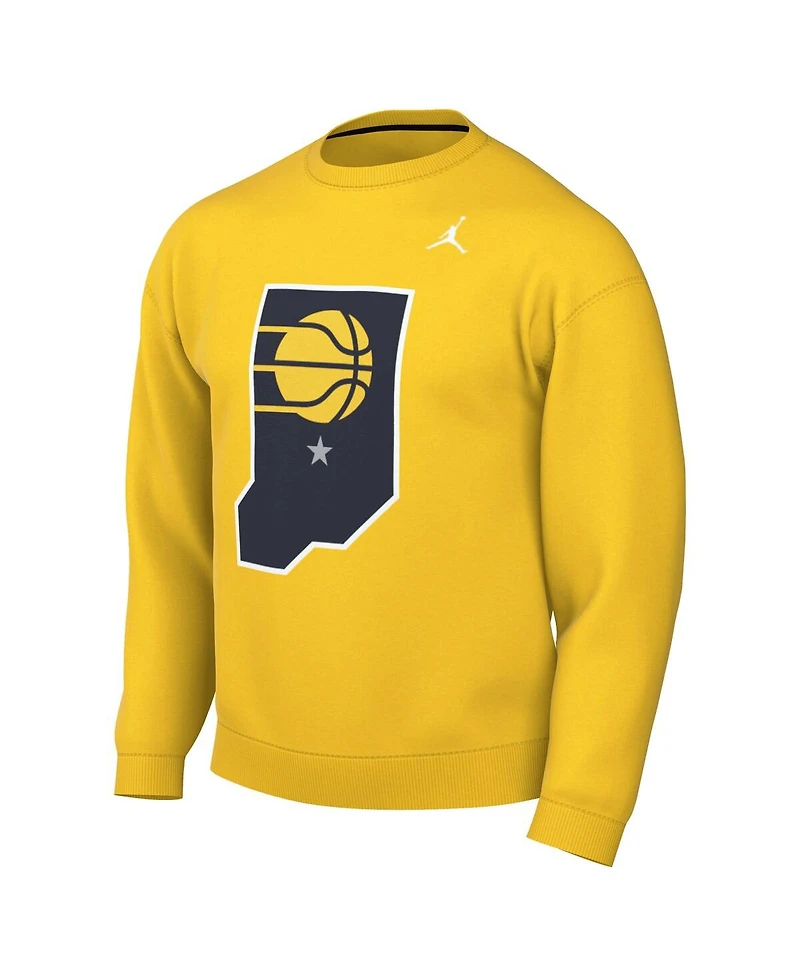 Jordan Men's Gold Indiana Pacers Statement Edition Sweatshirt