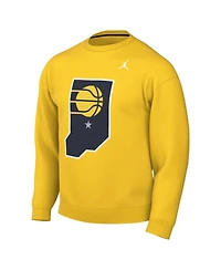 Jordan Men's Gold Indiana Pacers Statement Edition Sweatshirt