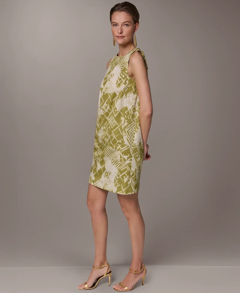 Donna Karan New York Women's Abstract Print Knee Length Dress