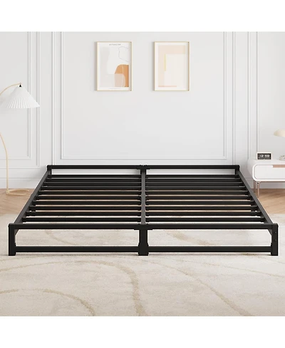 gaomon 6 Inch Size Metal Platform Bed Frame with Steel Slat Support, Mattress Foundation and No Box Spring Needed, Easy Assembly