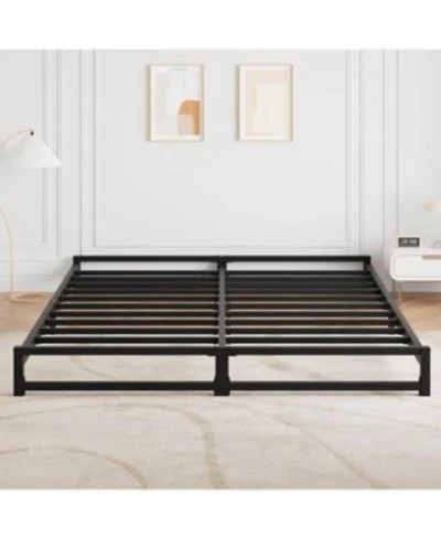 Gaomon 6 Inch Size Metal Platform Bed Frame With Steel Slat Support Mattress Foundation No Box Spring Needed Easy Assembly