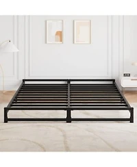 Gaomon 6 Inch Size Metal Platform Bed Frame With Steel Slat Support Mattress Foundation No Box Spring Needed Easy Assembly