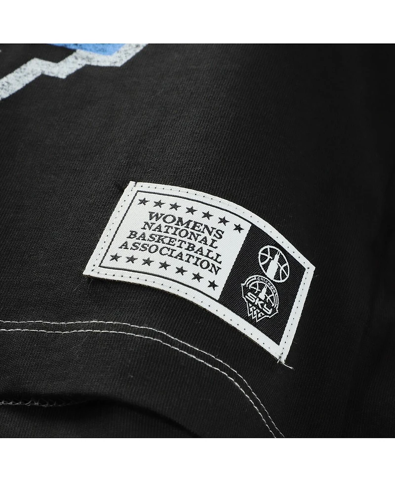 New Era Women's White Chicago Sky Team Split Cropped Boxy T-Shirt