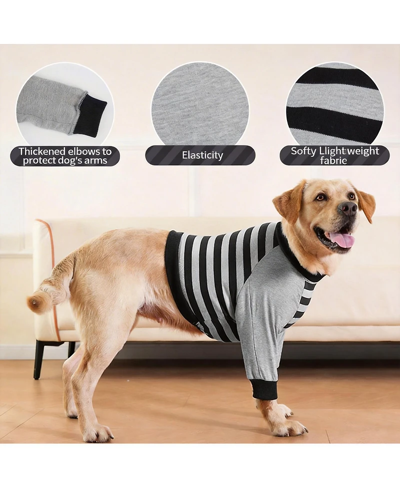 Aronkl Dog Recovery Sleeve for Front Leg Joint Protection, Thickened Elbow, Easy On/Off