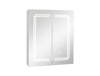 Slickblue Bathroom Mirror Medicine Cabinet with Lights and 2 Doors