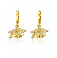 Dloria Limitless Graduation Cap Huggie Hoop Earrings
