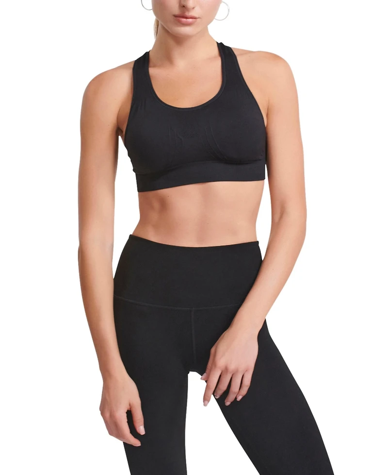 Underoutfit Women's The Nowsunday Racerback Sports Bra (Sewn Pads)