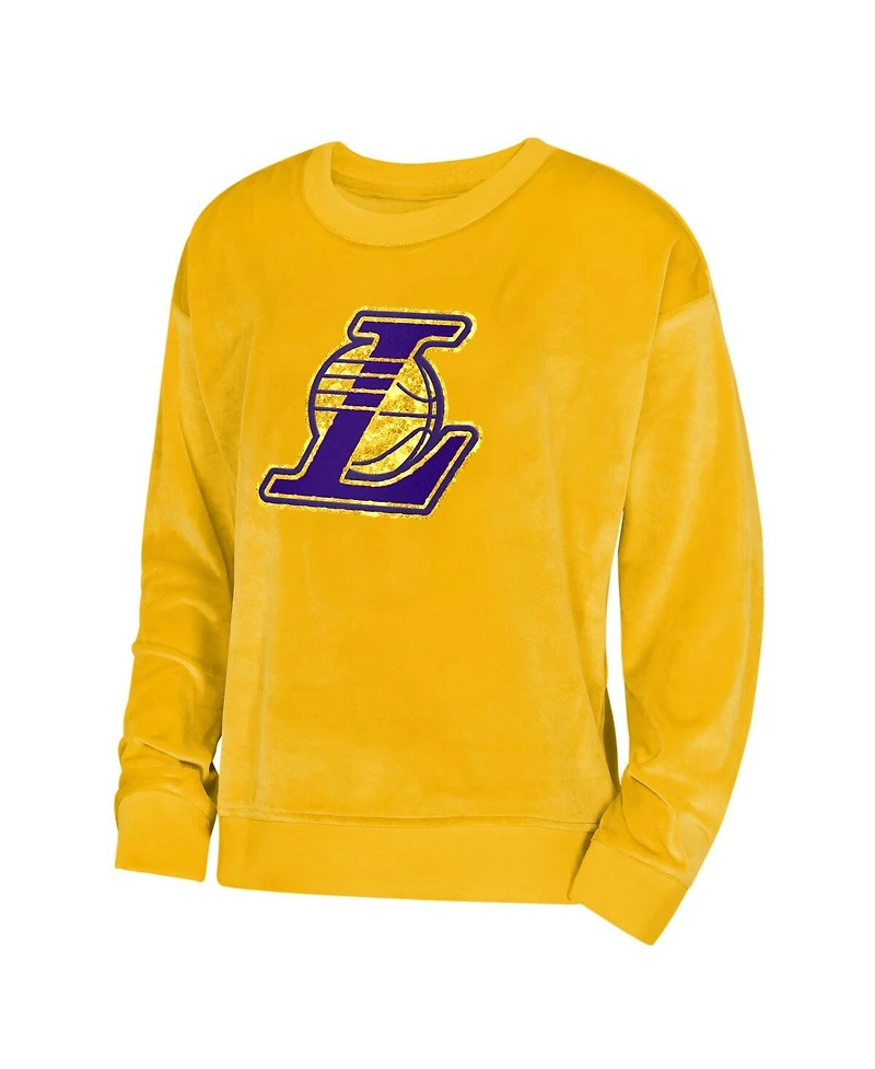 Outerstuff Big Boys and Girls Gold Los Angeles Lakers Step Back Sweatshirt