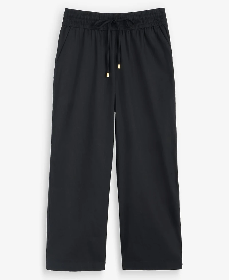 I.n.c. International Concepts Petite Cropped Linen Wide-Leg Pants, Macy's Exclusive
