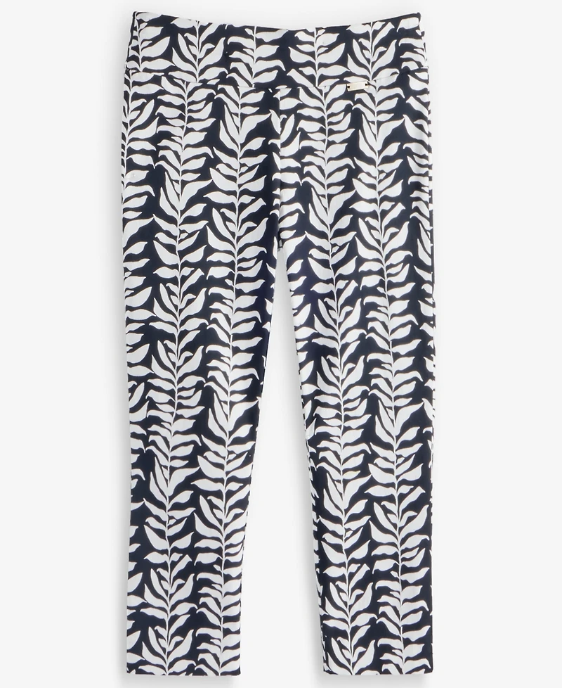 I.n.c. International Concepts Petite Printed Mid-Rise Pull-On Bengaline Capri Pants, Macy's Exclusive