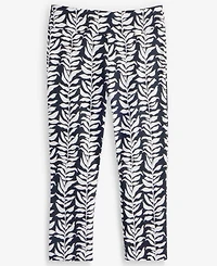 I.n.c. International Concepts Petite Printed Mid-Rise Pull-On Bengaline Capri Pants, Macy's Exclusive