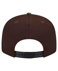 New Era Men's Dark Brown Chicago Bears Burnt Wood Camo 9FIFTY Snapback Hat
