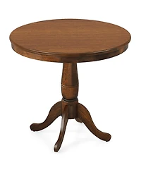 Gymax 32" Round Pedestal Dining Table Kitchen Dining Room