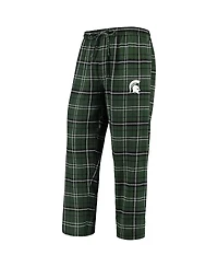 Concepts Sport Men's Green/Black Michigan State Spartans Ultimate Flannel Pants