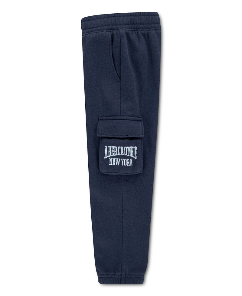 abercrombie kids Boys' Full-Zip Hoodie and Cargo Pants, 2-Piece Set