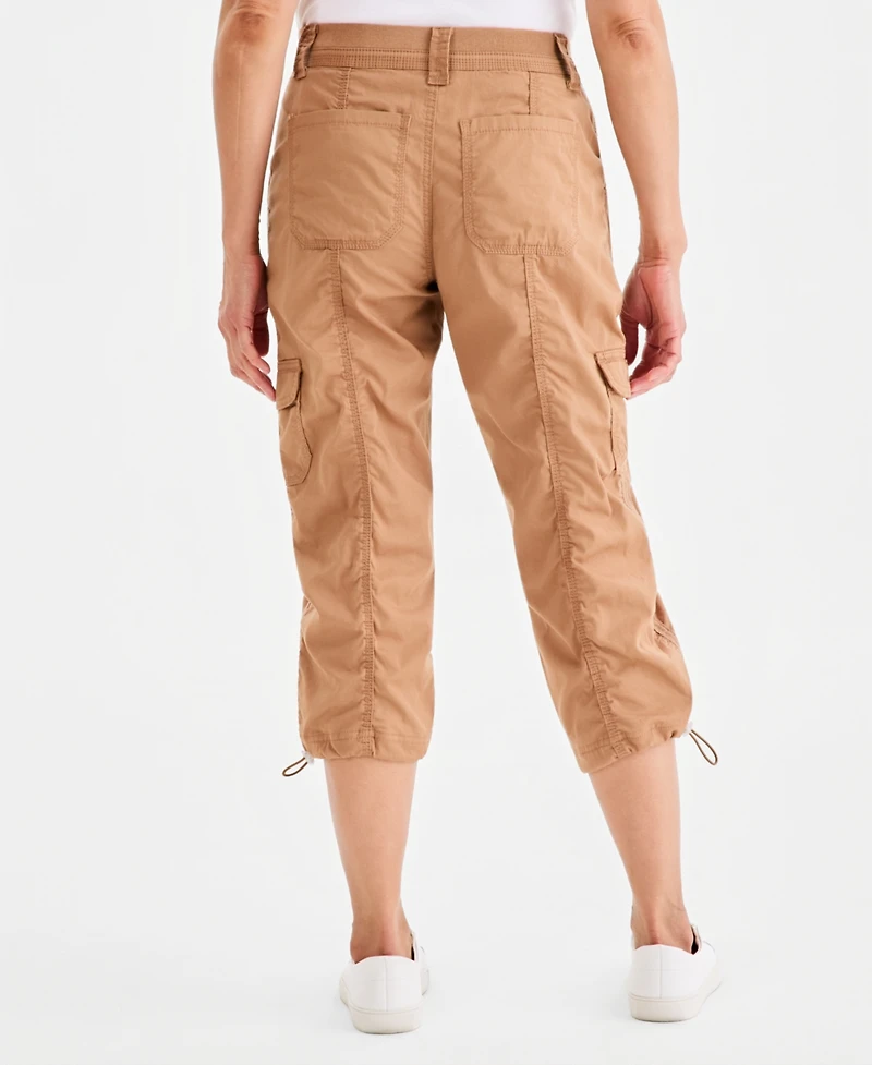 Style & Co Women's Mid-Rise Cargo Capri Pants, Exclusively at Macy's