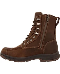 Georgia Boot Men's Athens SuperLyte 8" Waterproof Side-Zip Moc Toe Work