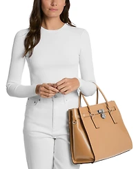 Michael Kors Hamilton Moderne Large Leather Satchel