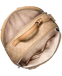 Michael Kors Sable Large Printed Signature Logo Backpack